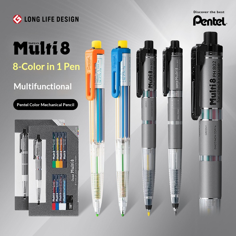 Staedtler Pencil Lumocolor - Pentel Multi 8 Multifunctional Color 2.0mm