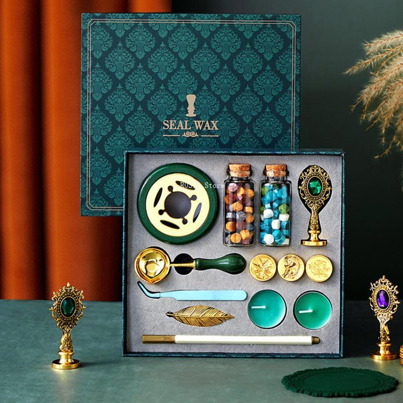 Wax Seal Stamp Set Lacquered S - Wax Seal Stamp Set ulasan dan harga