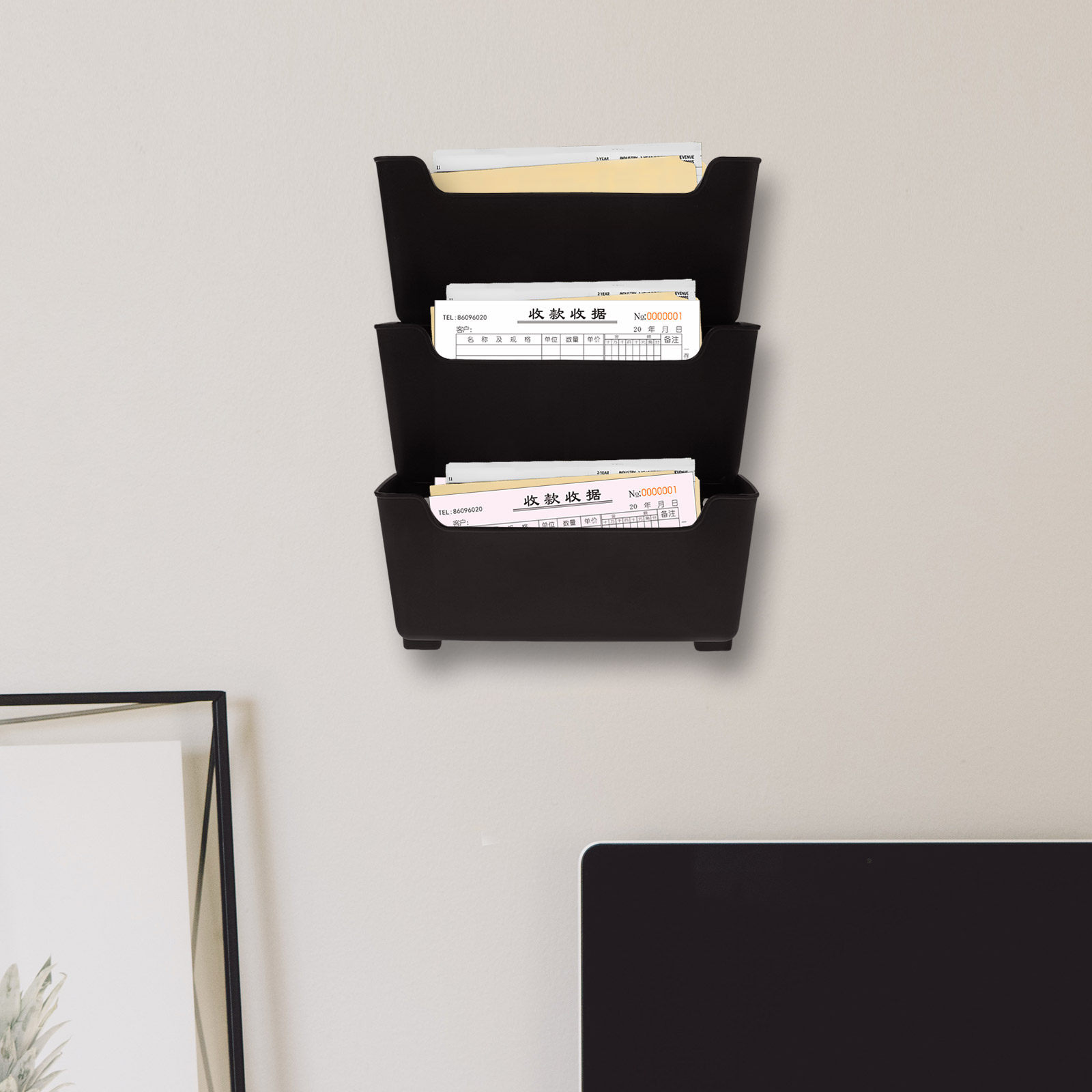 1Set Wall File Organizer Trans - Magazine Holder Rack ulasan dan harga