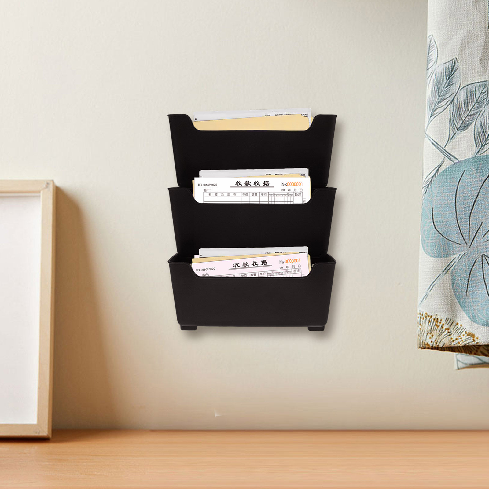 1Set Wall File Organizer Trans - Magazine Holder Rack ulasan dan harga