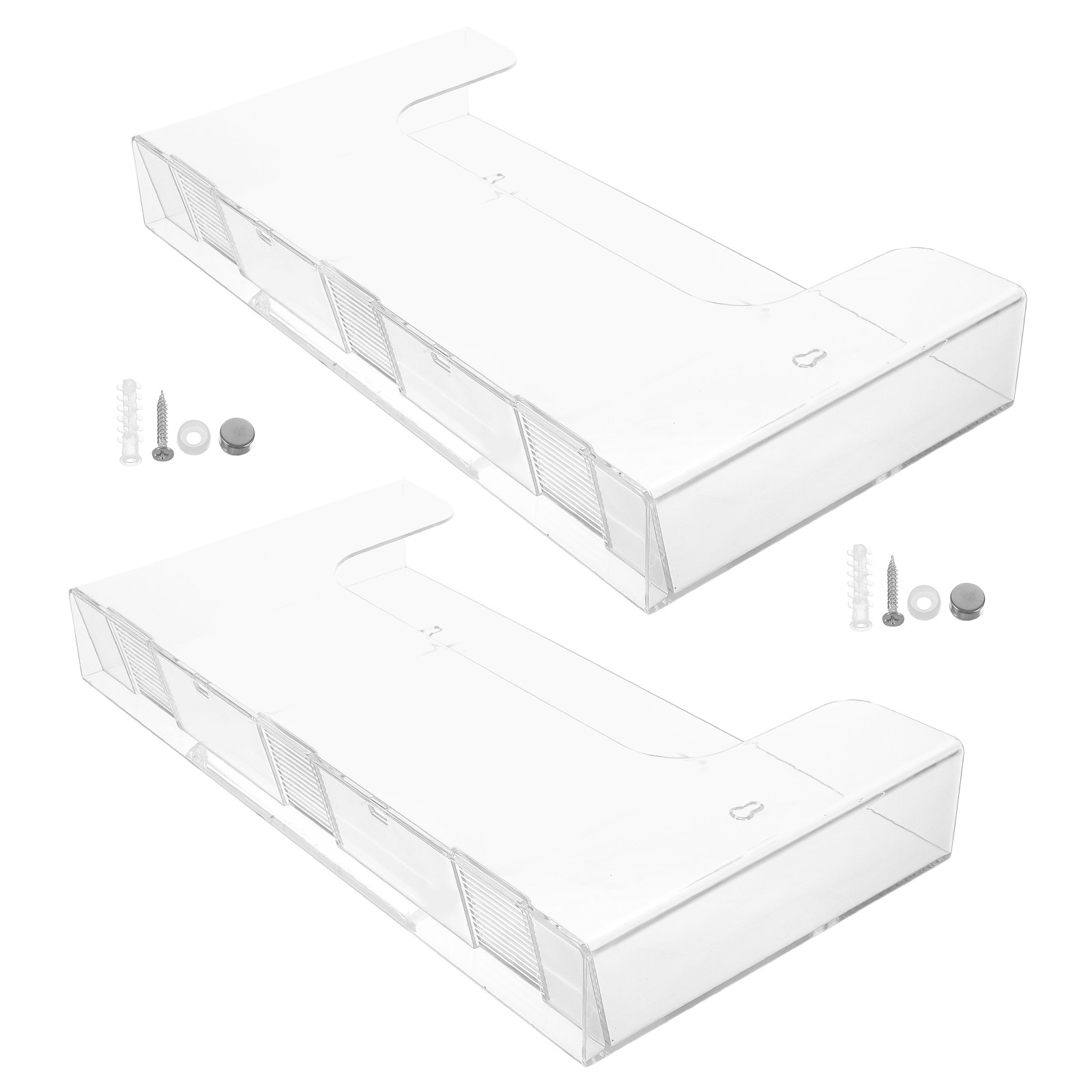 2Pcs Acrylic Wall File Holders - Magazine Holder Rack ulasan dan harga