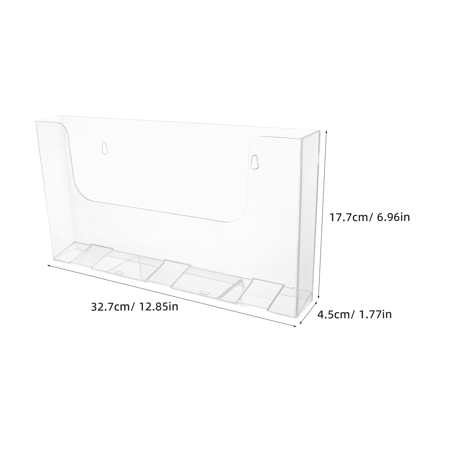 2Pcs Acrylic Wall File Holders - Magazine Holder Rack ulasan dan harga