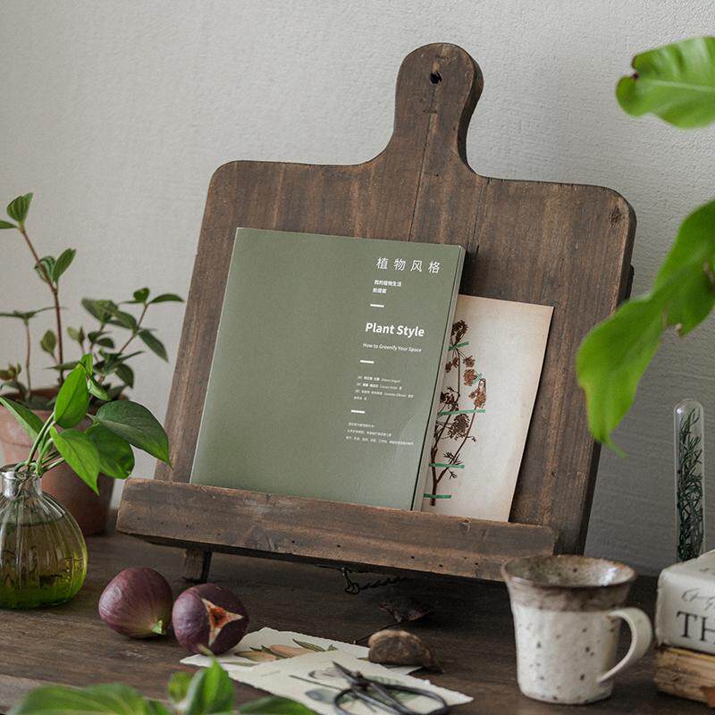 Retro Solid Wood Book Magazine - Magazine Holder Rack ulasan dan harga